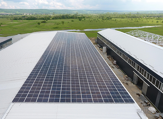 1MW zonne-energieproject op het dak in het VK