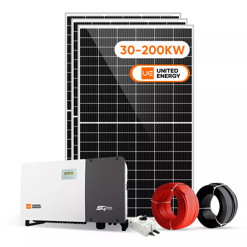 Commercieel en Industrieel Gebruik op Net Zonne-energiesysteem 30KW 50KW 100KW 150KW 200KW