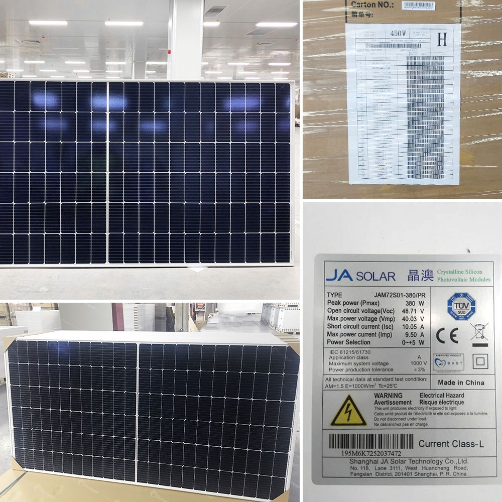 JA Solar Mono Zonnepanelen 550w Zonnepaneel Prijs 540W 5450W 470W
