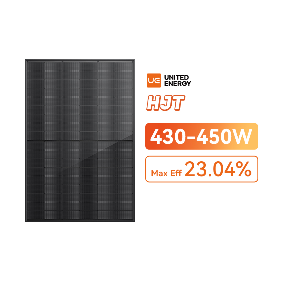 Fotovoltaïsche zonnepanelen HJT 430-450W geheel zwart bifaciaal
