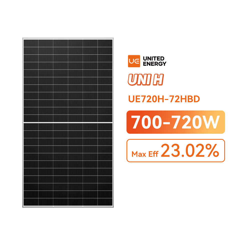 Fabrieksprijs HJT 700-720W tweezijdige fotovoltaïsche panelen