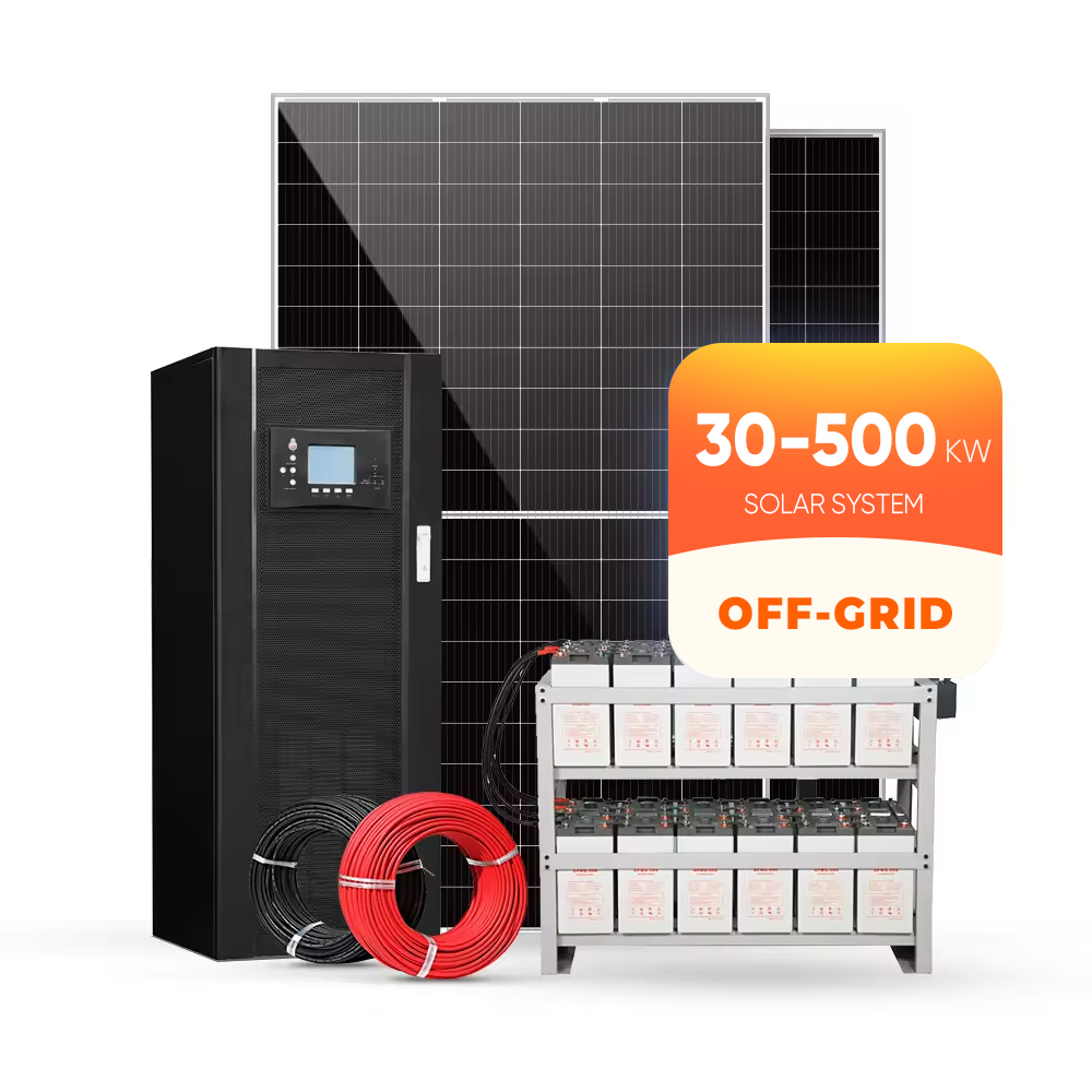 30-500 kW off-grid zonnesystemen voor commerciële ondernemingen